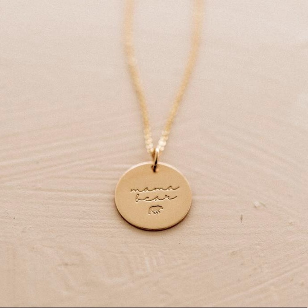 Mother Bear Minimalist Boho Gift Charm Necklace - Picture 6 of 11